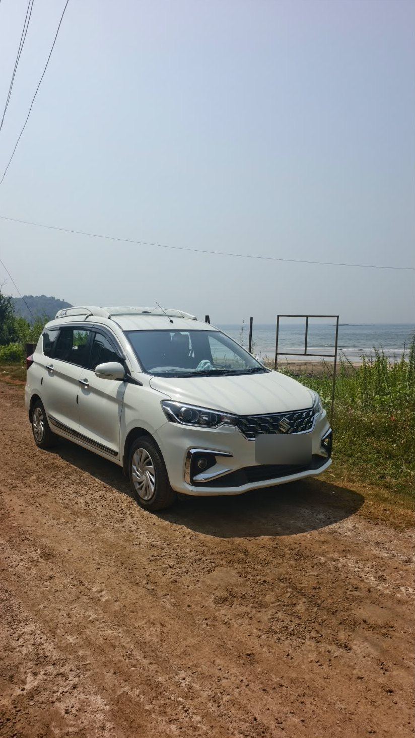 Ertiga on a coastal road
