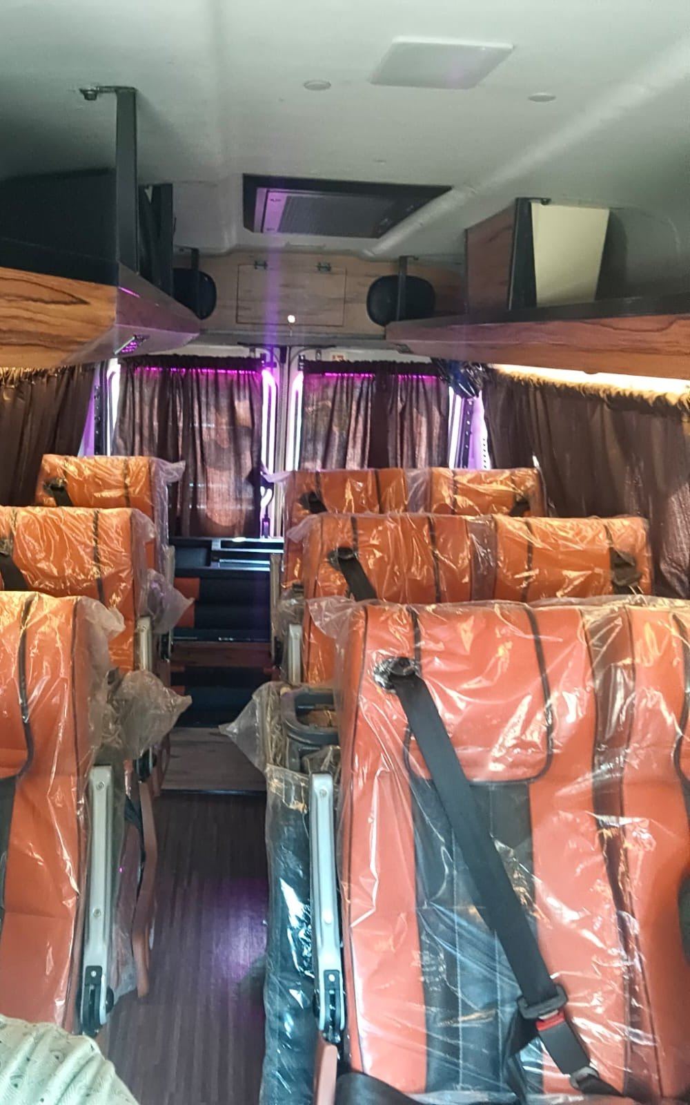 Tempo Traveller interior